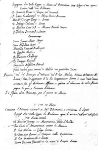 Libro de Convocati e Decreti dell’Accademia degli Affidati 1761-1772. Biblioteca Universitaria di Pavia, Ticinesi 533.3⁄571