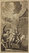 Tavola tratta da: Miguel de Cervantes Saavedra, Vida y hechos del ingenioso cavallero don Quixote de la Mancha… Anversa, 1697