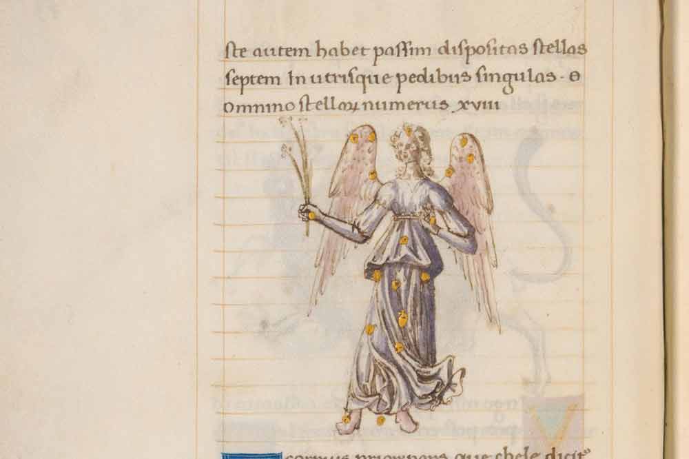 Aldini 490, c. 89v, Bartolomeo Fonzio, Costellazione della Vergine