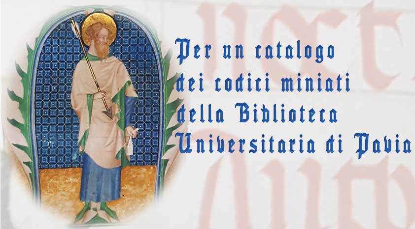 Per un catalogo dei codici miniati della Biblioteca Universitaria di Pavia