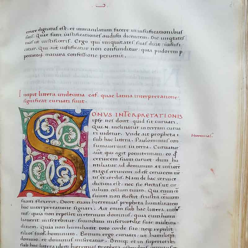 Aldini 302, S. Ambrogio, Super psalmo centesimo octavo decimo expositio. Perg., XV sec., c. 81r