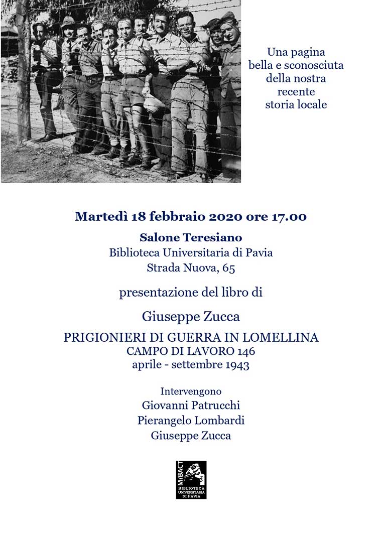 Giuseppe Zucca, Prigionieri di guerra in Lomellina - Locandina