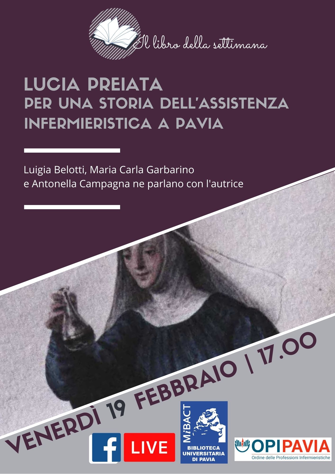 Lucia Preiata, Per una storia dell’assistenza infermieristica a Pavia - Locandina