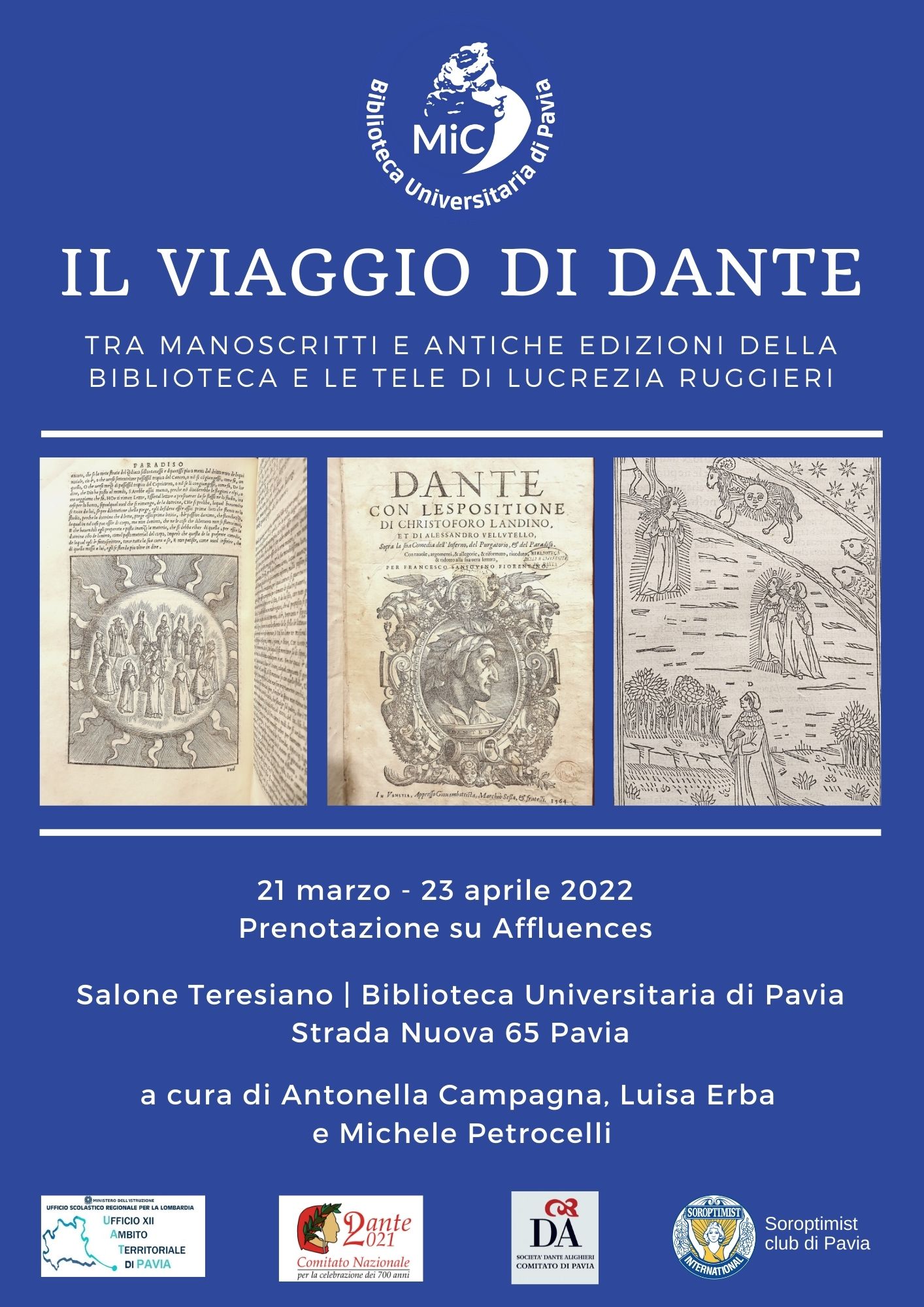 Il viaggio di Dante - Mostra - Locandina