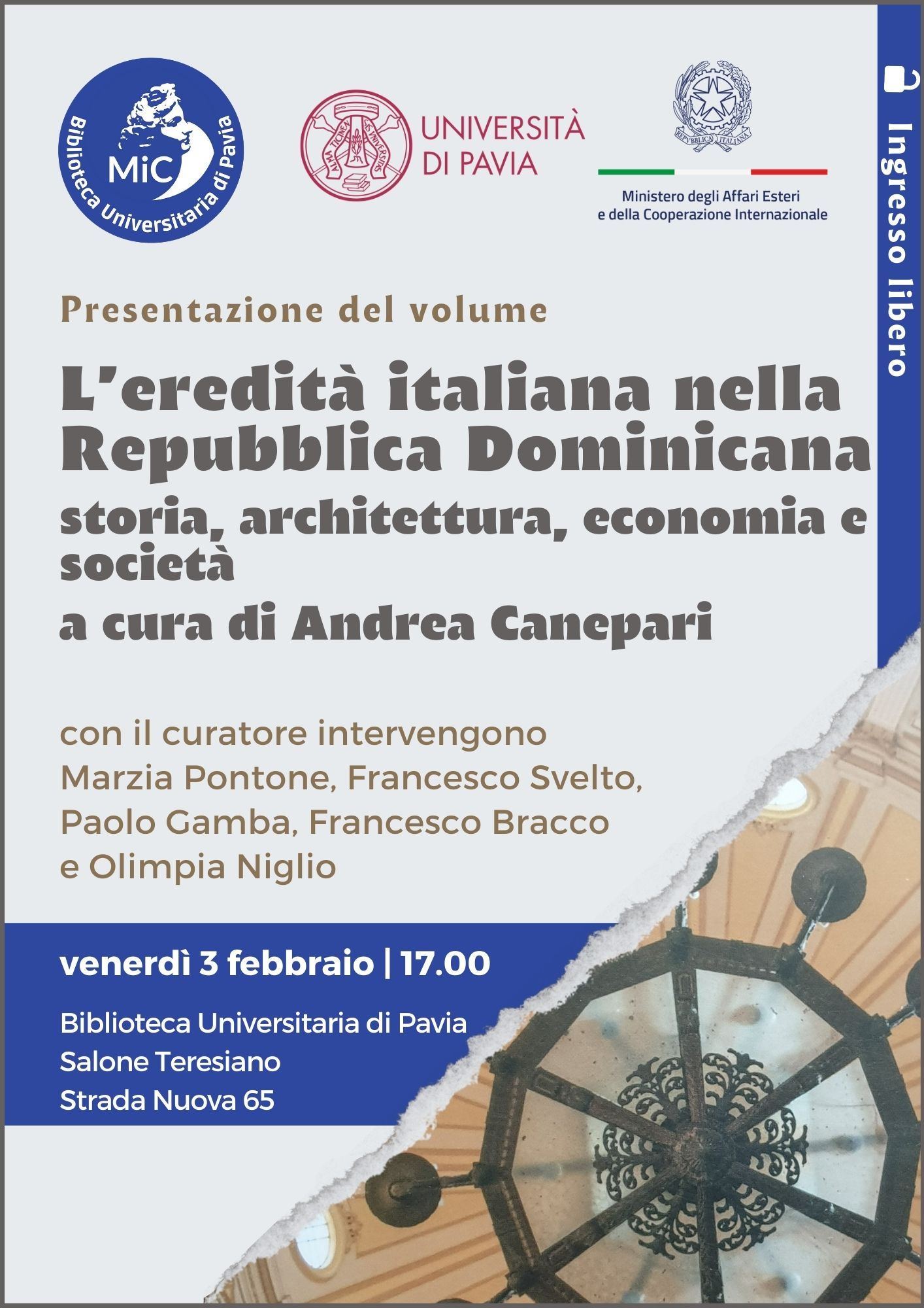 L’eredità italiana nella Repubblica Dominicana: storia, architettura, economia e società di Andrea Canepari - locandina