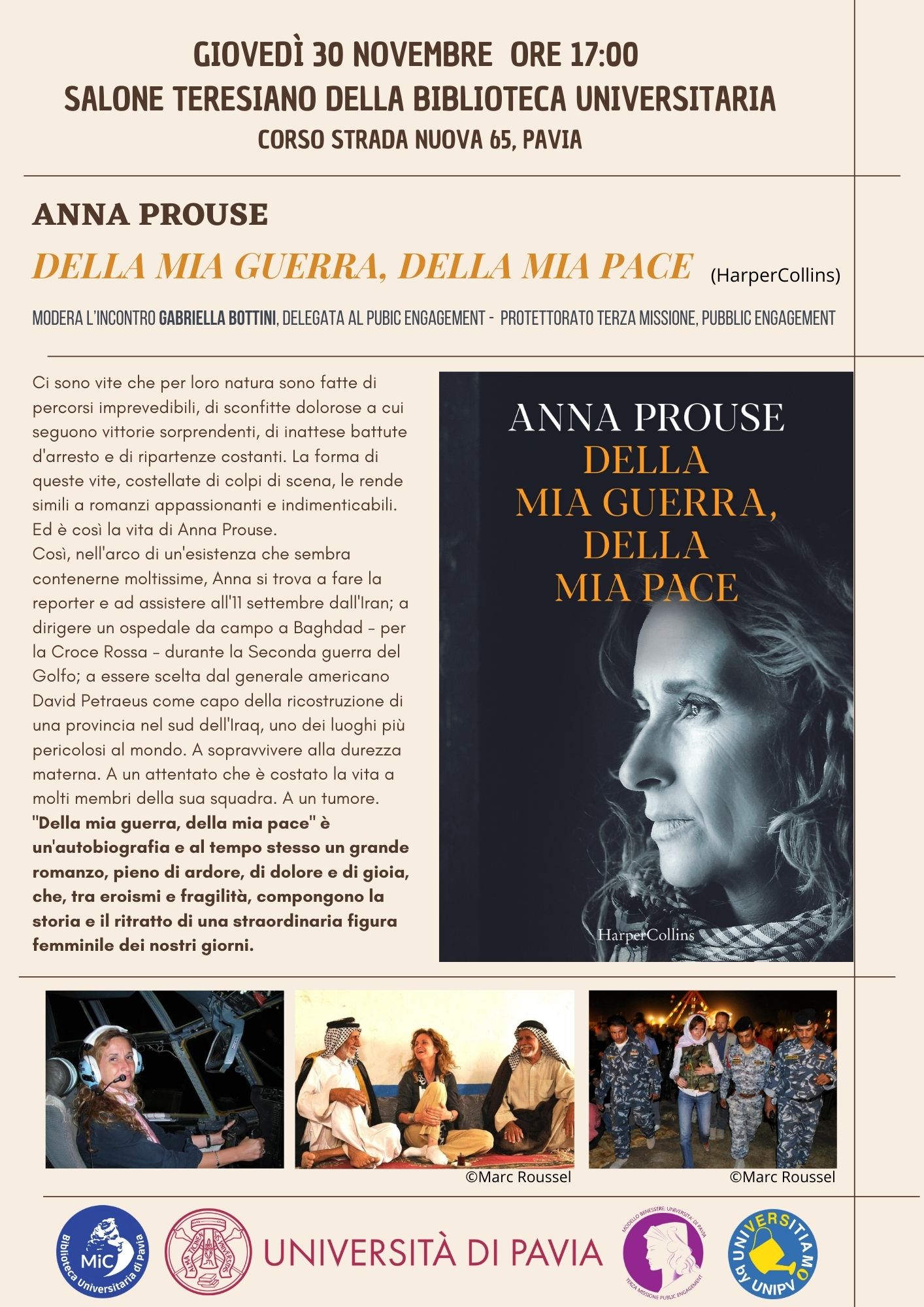 Della mia guerra, della mia pace di Anna Prouse - Locandina