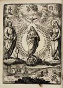 Tavola tratta da: Diego Jarava del Castillo, Triunfos gozosos de Maria sacratissima, concebida, santa, pura, limpia y sin mancha de pecado original … Madrid, 1660
