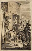 Tavola tratta da: Miguel de Cervantes Saavedra, Vida y hechos del ingenioso cavallero don Quixote de la Mancha… Anversa, 1697