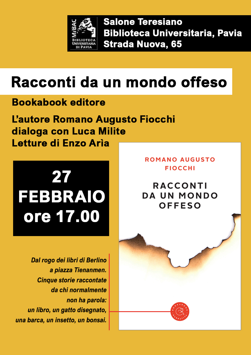 Romano Augusto Fiocchi, Racconti da un mondo offeso - Locandina