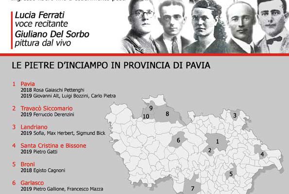 Locandina Inciampare per ricordare. Clotilde, Carlo, Sofia, Max e Sigmund