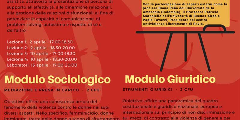 Prevenzione della violenza di genere: educare al rispetto - Locandina