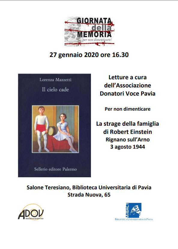 Letture da Il cielo cade di Lorenza Mazzetti