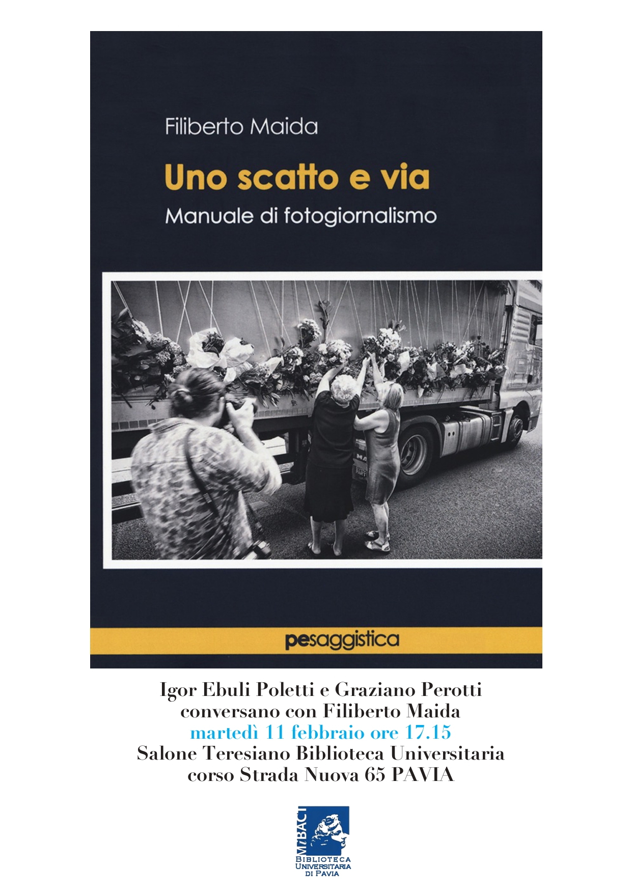 Filiberto Maida, Uno scatto e via. Manuale di fotogiornalismo - Locandina