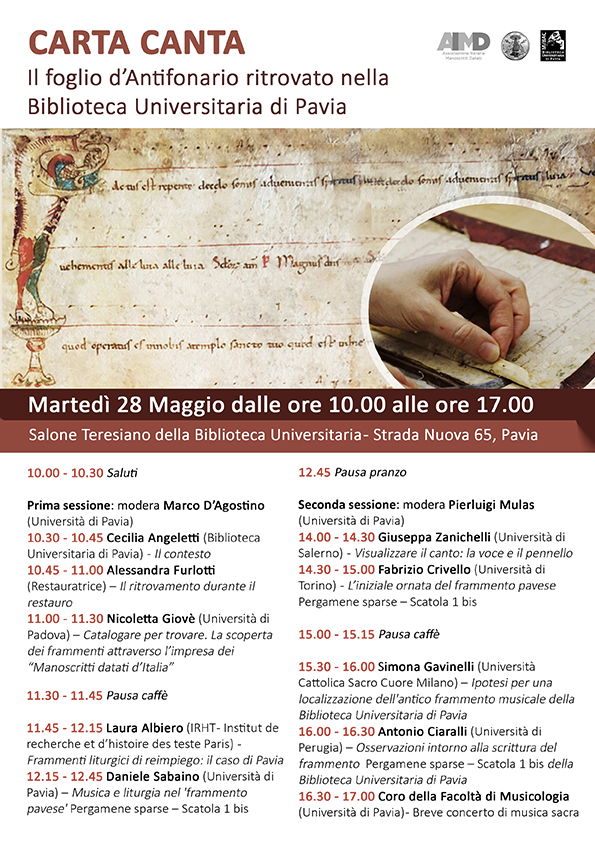 Carta canta. Il foglio d’Antifonario ritrovato - Locandina