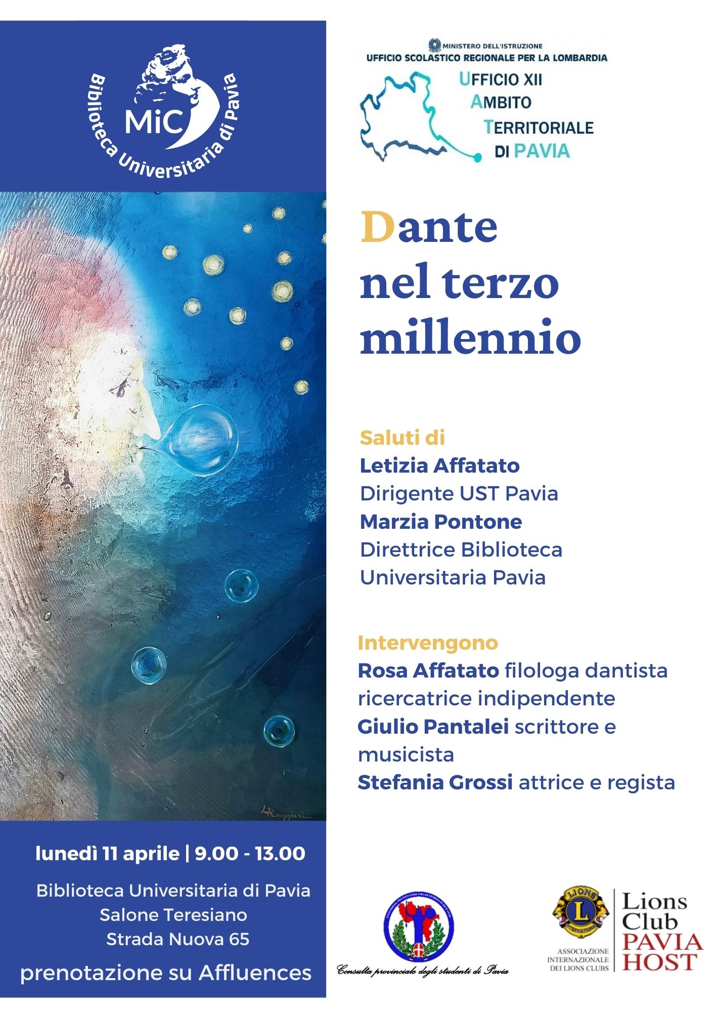 Dante nel terzo millennio - Locandina