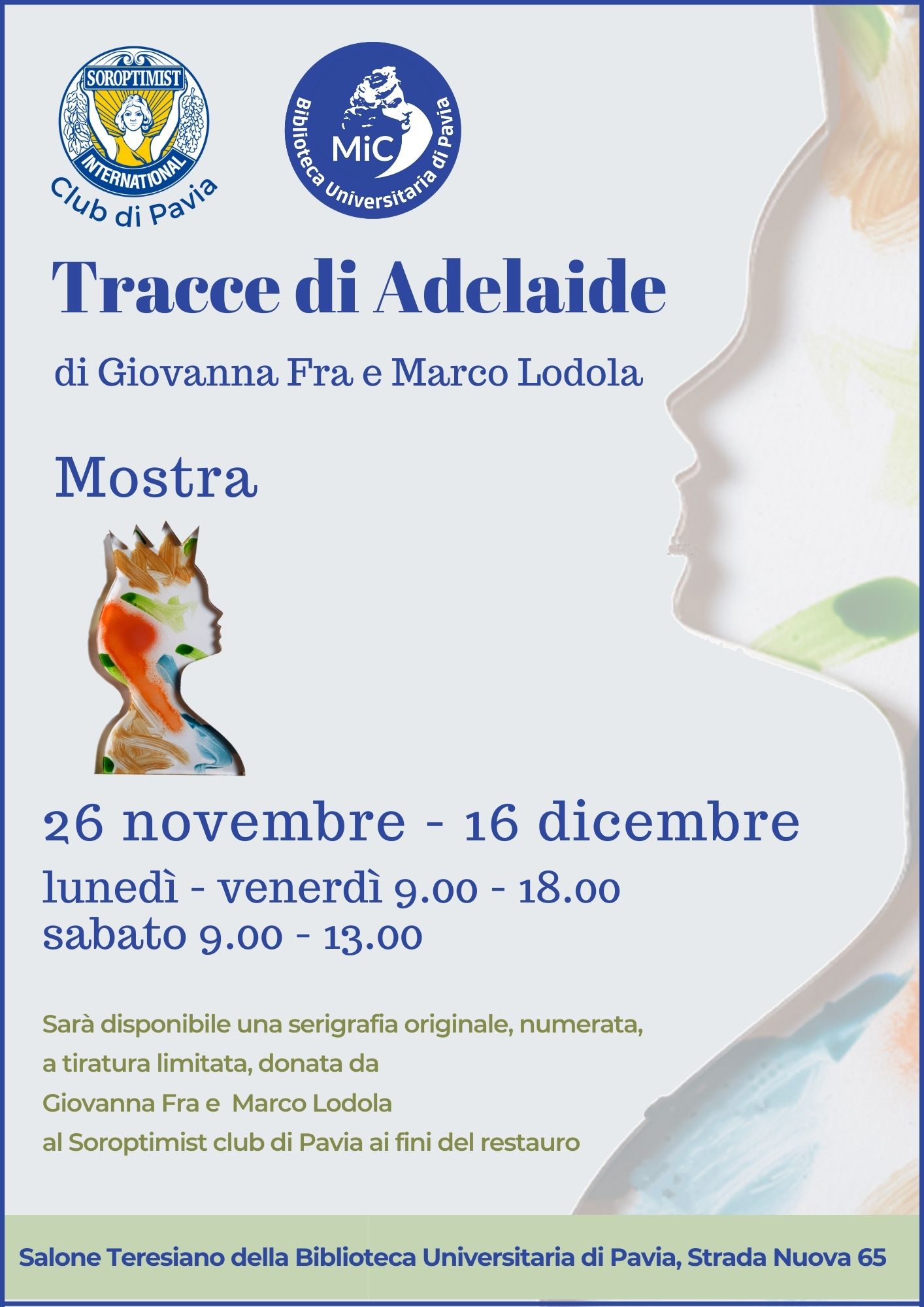 Tracce di Adelaide - Mostra - Locandina