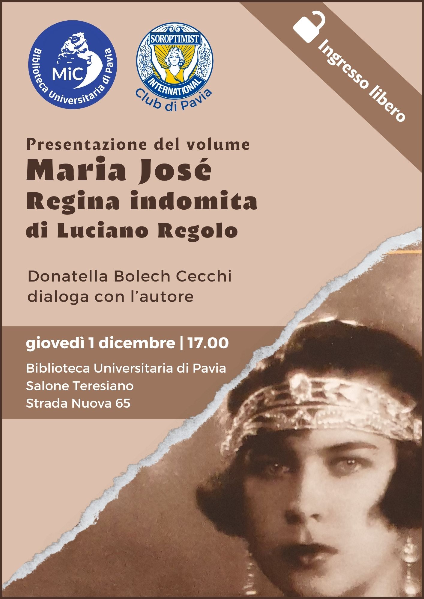 Maria José, regina indomita di Luciano Regolo - Locandina