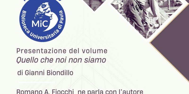 Quello che noi non siamo di Gianni Biondillo - locandina