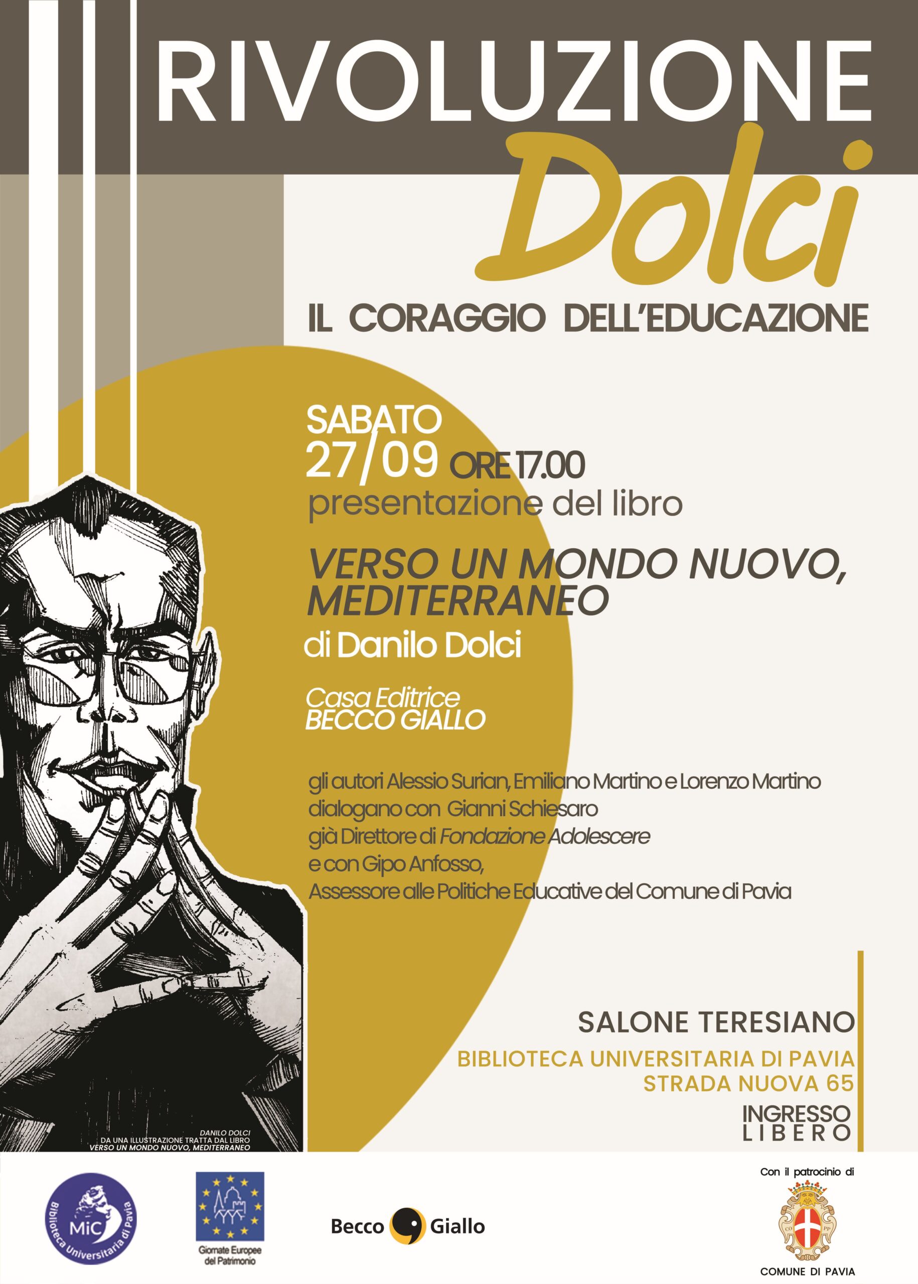 Danilo Dolci, Verso un mondo nuovo, mediterraneo - locandina